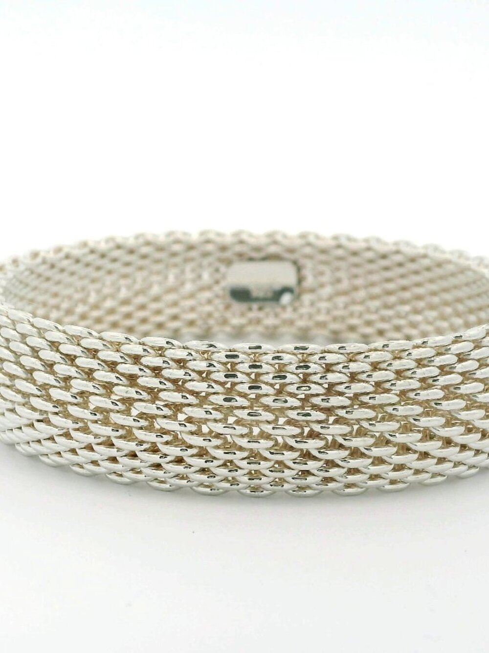 Tiffany & Co Sterling Somerset Mesh Bracelet - 7"